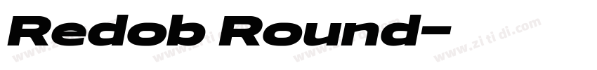 Redob Round字体转换